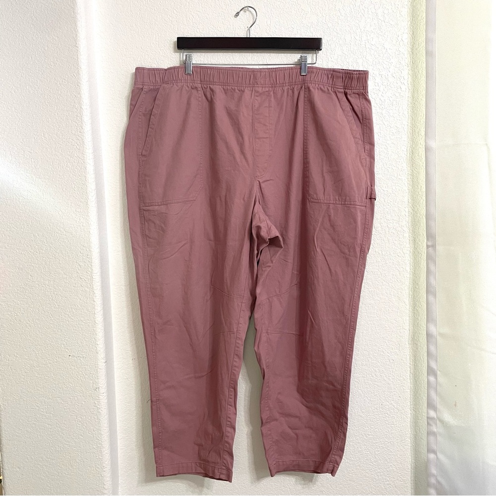 Old Navy Womens Pants Dusty Pink Woodrose Pulla Utility Carpenter Plus Size 3X